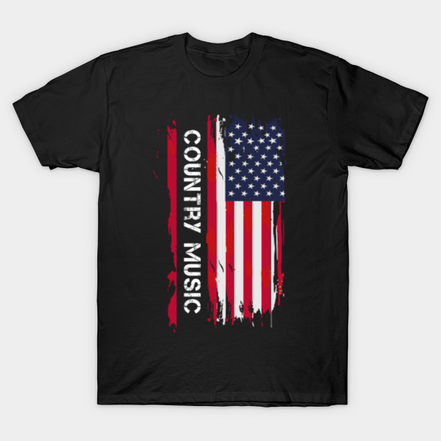 Country Music Patriotic USA Flag Music TShirt TeePublic